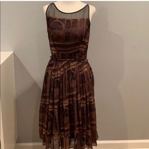 Silk Gary Graham Collosseum Dress Sz 4